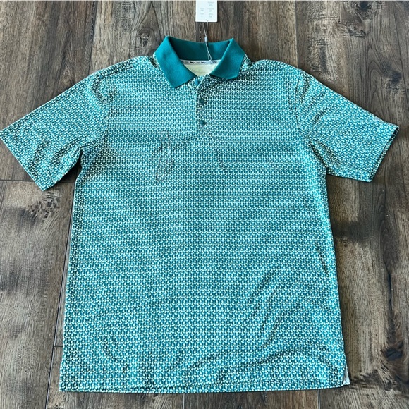 Walter Hagen Men’s Clubhouse Performance 19th Hole Golf Shirt Polo Green New - Picture 9 of 11